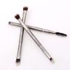 3pcs Makeup Brushes Metal Double Ended Blending Eyebrow Eyeshadow Eyeliner Eye Brow Concealer Makeup Brush Set Kit Tools view 3