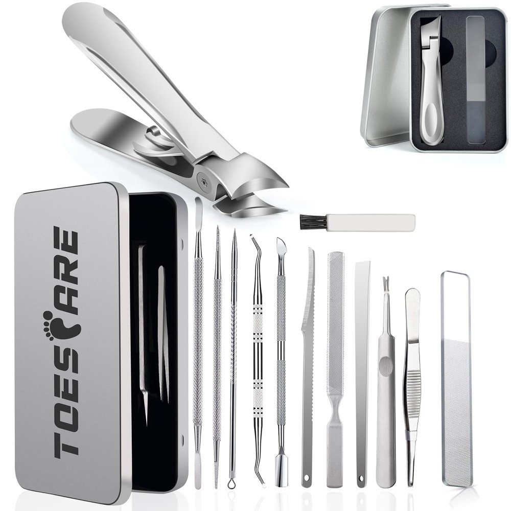 13pcs Ingrown Toenail Tool Kit Nail Clippers for Men/Women - Professional Ingrown Toenail Removal Kit for Podiatry Kit and Pedicure