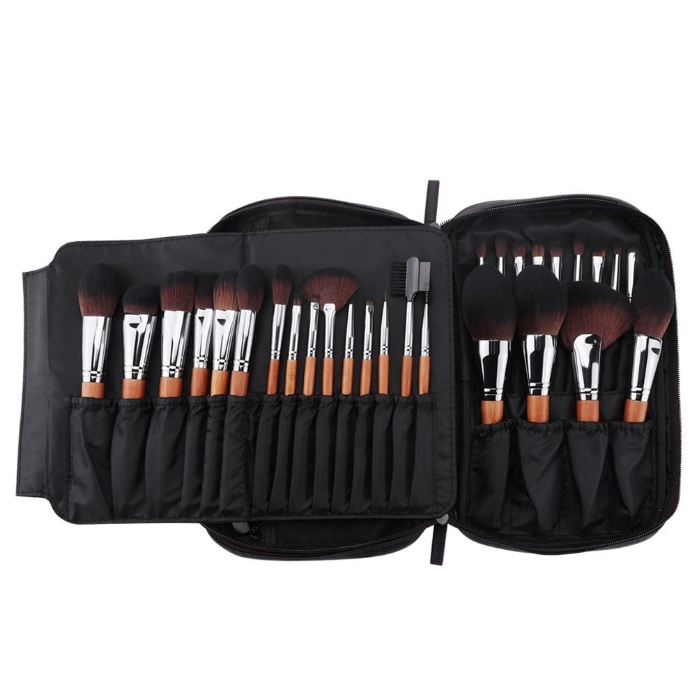 28pcs Makeup Brushes Set Pro Powder Blusher Foundation Eye Shadow Make Up Brushes Cosmetics Brush Kit with PU Leather Case