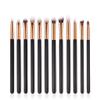 12Pcs Professional Eyes Makeup Brushes Set Wood Handle Eyeshadow Eyebrow Eyeliner Blending Powder Smudge Brush view 1