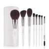 8PCS Pearl White Makeup Brushes Set Beauty Foundation Powder Eyeshadow Make Up Brush with Brush Holder view 1