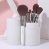 8PCS Pearl White Makeup Brushes Set Beauty Foundation Powder Eyeshadow Make Up Brush with Brush Holder view 4