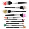 10Pcs Makeup Brushes Set with Bag Synthetic Kabuki Foundation Blending Powder Blush Concealers Eyeshadows Brush view 3