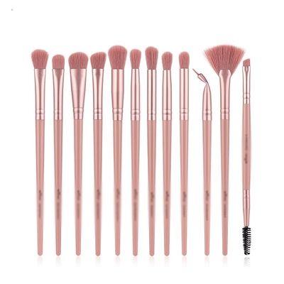 12 Pcs Makeup Brushes Set Eye Shadow Blending Eyeliner Eyelash Eyebrow Fan Highlighter Make Up Brush