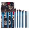 12 Pcs Blue Brilliant Colour Make-up Brush Litchi Pattern Tie-up Hard Package Make-up Kit Brushes Cosmetic Tool view 2