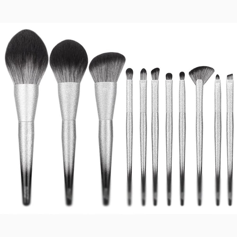 11 Brushes Set Complete Eyeshadow Brushes Loose Powder Brushes Makeup Tools