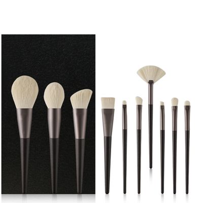 10Pcs Makeup Brushes Set Professional Natural Goat Hair Brushes Foundation Powder Contour Eyeshadow Make Up Brushes