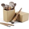 14Pcs Makeup Brushes Set Cosmetic Foundation Powder Blush Eye Shadow Lip Blend Wooden Make Up Brush Tool Kit with Holder view 3