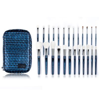 Makeup Brush-25Pcs Goat&Synthetic Hair Makeup Brushes Set-Colour Changing Handle Beauty Tool-Soft Hair Professional