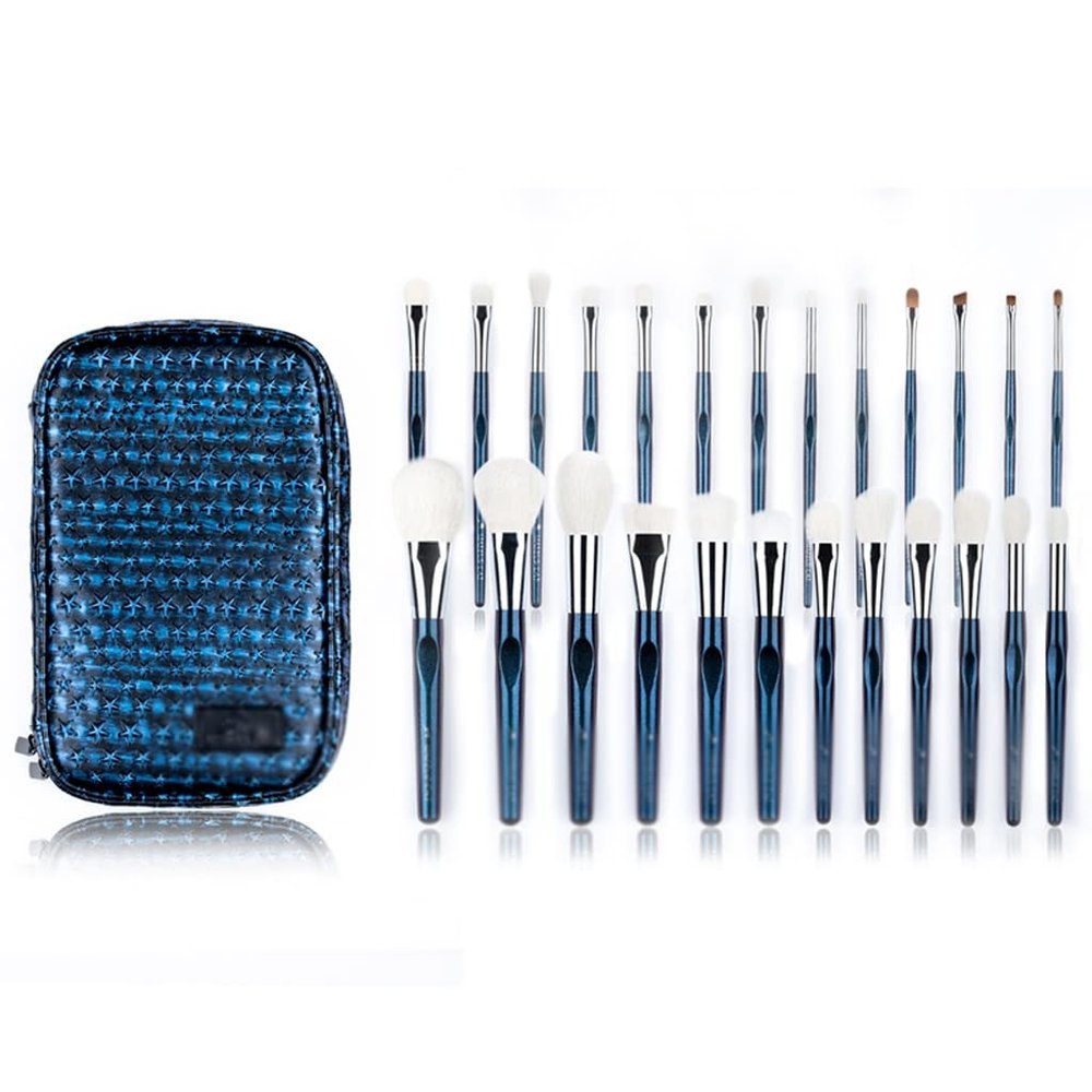 Makeup Brush-25Pcs Goat&Synthetic Hair Makeup Brushes Set-Colour Changing Handle Beauty Tool-Soft Hair Professional