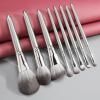 12pcs Silver Makeup Brushes Set Cosmetic Powder Foundation Blusher Eyeshadow Lip Brush Professional Beauty Make Up Tools view 3