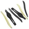 DOITOOL 1set Mini Eyebrow Tweezers Stainless Steel Eyebrow Clips Makeup Tool Ergonomic Design for Precision Grooming for Personal and Professional Use Black view 1