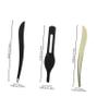 DOITOOL 1set Mini Eyebrow Tweezers Stainless Steel Eyebrow Clips Makeup Tool Ergonomic Design for Precision Grooming for Personal and Professional Use Black view 2
