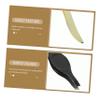 DOITOOL 1set Mini Eyebrow Tweezers Stainless Steel Eyebrow Clips Makeup Tool Ergonomic Design for Precision Grooming for Personal and Professional Use Black view 3