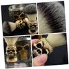 FRCOLOR 1pc Beard Brush Handle Hair Shaving Brush for Men Skull Design for Daily Grooming for Father Day and Special Occasions view 3