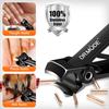 Toenail Clippers for Thick Toenails for Seniors, Angled Head Long Handled Toe Nail Clippers for Men with Wide Jaw Opening, Heavy Duty Large Finger Nail Clippers Adult Cutter with Catcher, Black view 4