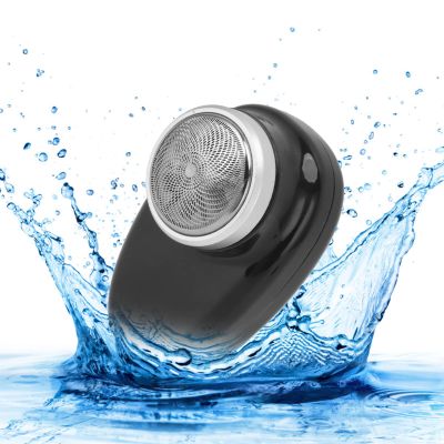 Topyond Mini Electric Shaver Portable Travel, 6 Blades USB C Rechargeable Wet Dry Waterproof, for Men Beard Body Hair Trimmer