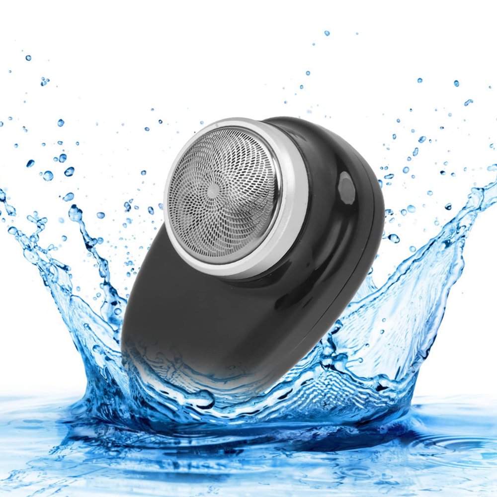 Topyond Mini Electric Shaver Portable Travel, 6 Blades USB C Rechargeable Wet Dry Waterproof, for Men Beard Body Hair Trimmer