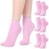 HooLing 3 Pairs Aloe Socks Moisturizing Spa Socks Aloe Vera Infused Fuzzy for Christmas Women Men Repairing Softening Dry Cracked Feet Skins(Classic,Pink) view 1