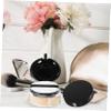 COOPHYA Loose Powder Containers Blush Powder Case Small Powder Puff Powder Container with Mirror and Puff Empty Powder Container Powder Puffs Body Powder Plastic Travel Cosmetic Powder Box view 2