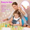 2000 PCS Soft Elastic Mini Hair Ties, Ponytail Hair Accessories with Topsy Tail Tools for Girls (Colors) view 3