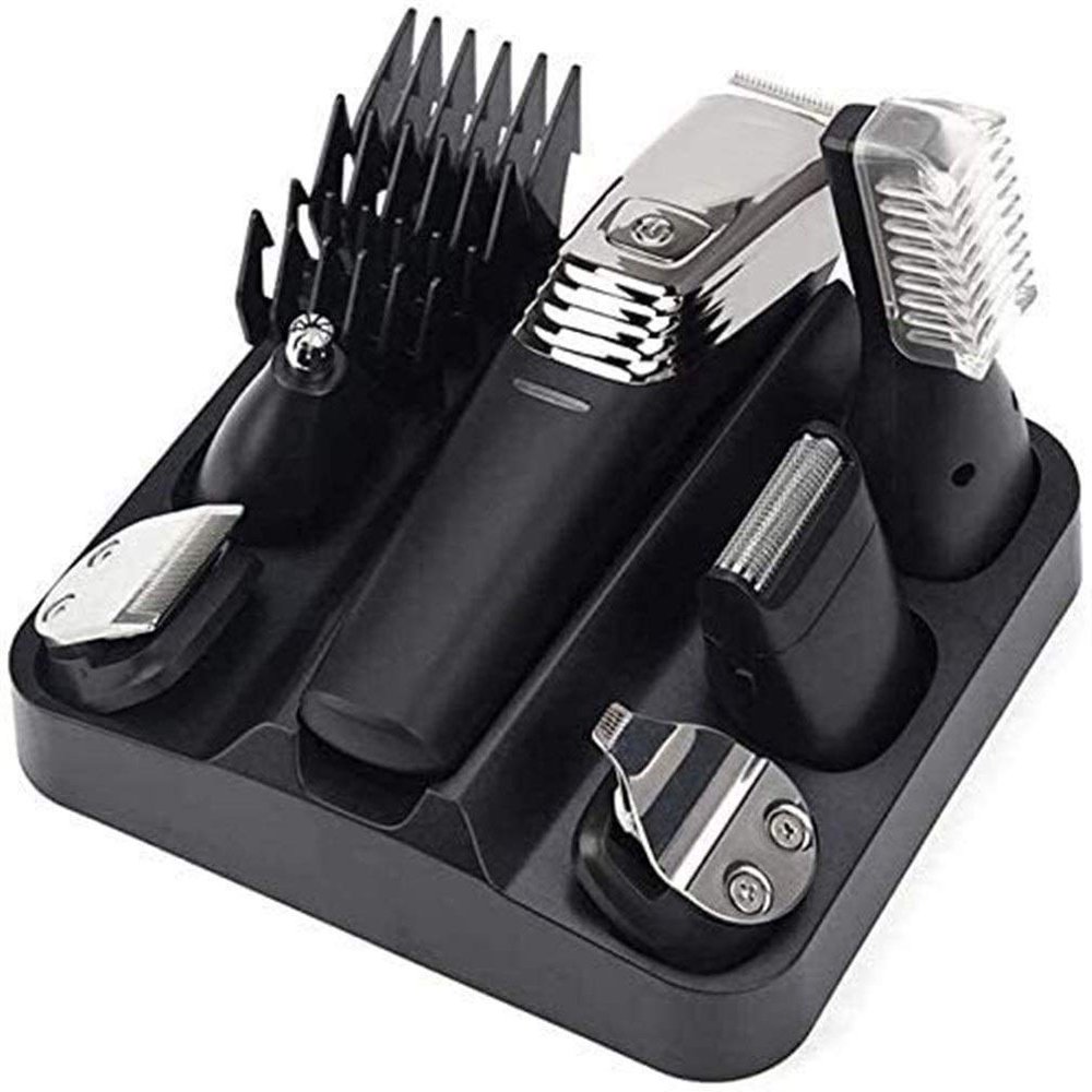 Easy hair clipper Professional Hair Clippers cordless Haircut Hair Trimmer Adult Hair Cutting Machine Styling 6 In 1 Wireless Hair Clipper Shaving Machine Beard Trimmer Nose And Eyebrow Razor Men's El