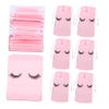 100 Pcs Beam Storage Bag Eyelash Holder Case Organizer Eyelash Extension Zipper Organizer Bags Pink, Pink, 15x10cm view 4
