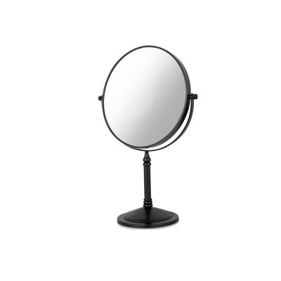 CBLdF 8In Desktop Mirror Round Non Lighted Makeup Mirror 360 Swivel Double Sided Mirror,Black,10X