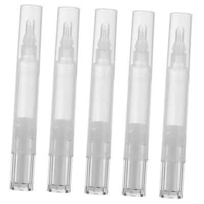 POPETPOP 5pcs Refillable Lip Glaze Bottles Lightweight Empty Lip Gloss Containers for Travel and Daily Use
