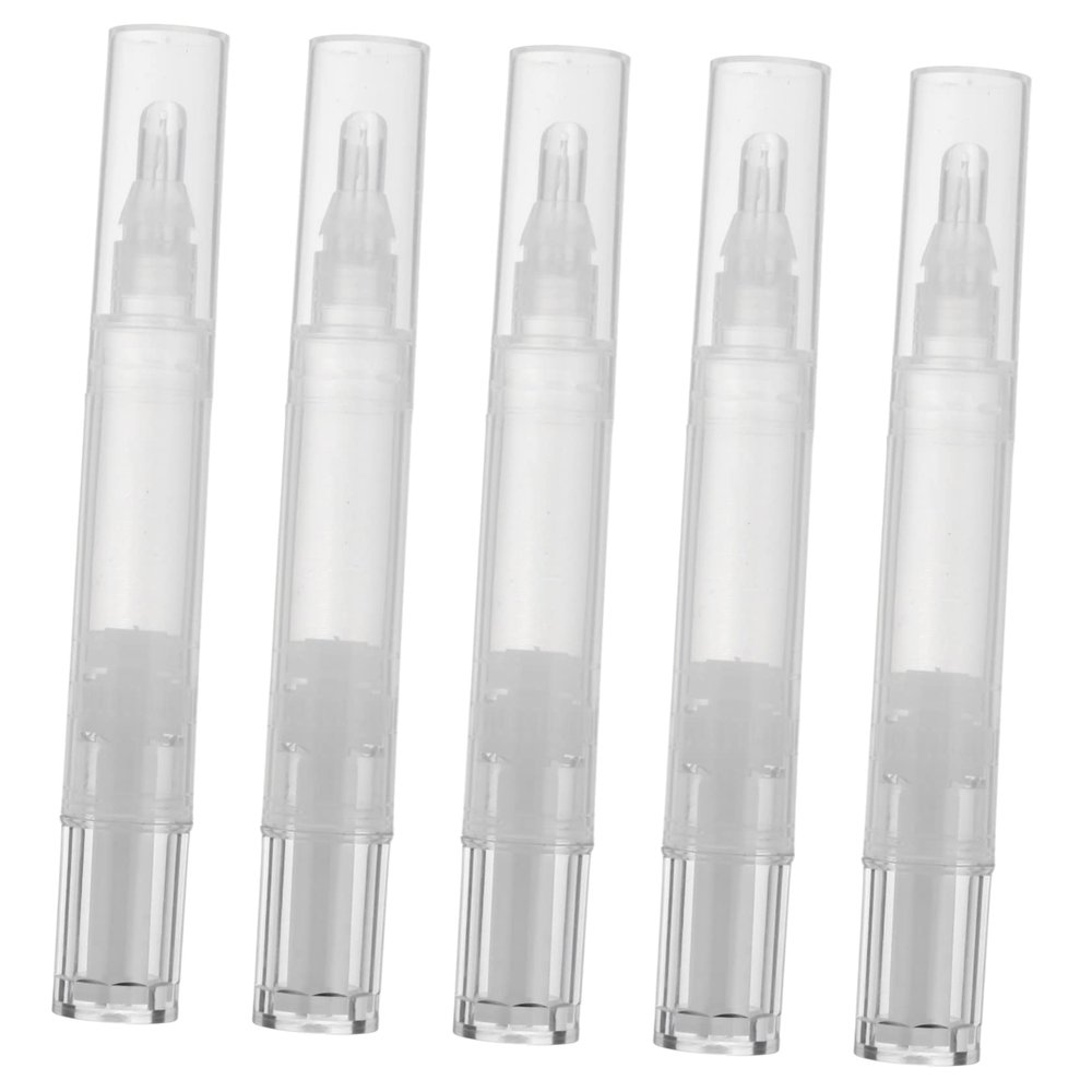 POPETPOP 5pcs Refillable Lip Glaze Bottles Lightweight Empty Lip Gloss Containers for Travel and Daily Use