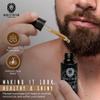 MAN & MANE Manestream Beard Oil for Men, Beard Growth Oil, Hair Growth Oil with Jojoba, Macadamia, Sunflower, Olive Oils - 50ml (Fall (Sandalwood)) view 3