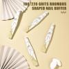 Rolabling Double Sided Nail Files Chinese Style Nail Sponge File Manicure Tools for Nail Extension Gel and Acrylic Nails Tools Suit for Home Salon Nail Buffer Manicure Sanding Tool (1pc 180/220 Grits) view 2