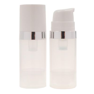 2PCS 50ml/1.3oz Clear Airless Pump Bottles Empty Refillable Travel Size Vacuum Makeup Cosmetic Moisturizer Pump Dispenser Container Storage for Lotion Cream Shampoo Shower Gel Toiletries