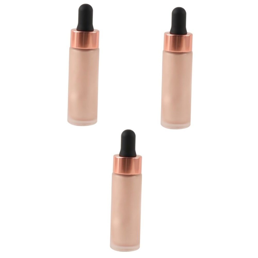FRCOLOR 3pcs Women Drops Repair Highlighter Makeup Drops Illuminating Liquid for Shimmering Eyes for Cosplay Nightclub and Halloween Events