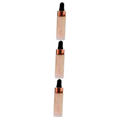 FRCOLOR 3pcs Makeup Enhancer Drops Liquid Eyeshadow Liner Glitter Highlight Dc004- Lasting Silky Shine Perfect for Events