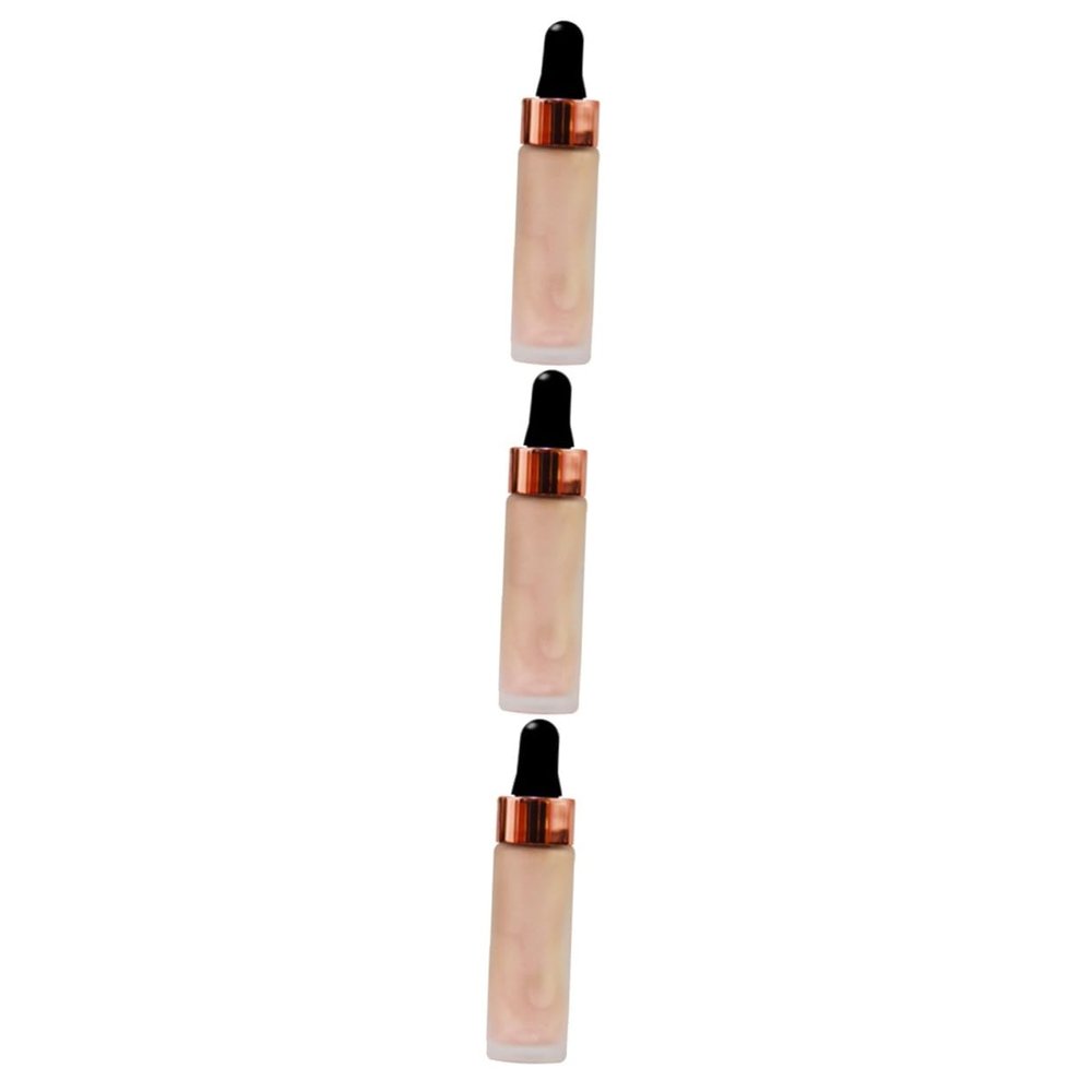 FRCOLOR 3pcs Makeup Enhancer Drops Liquid Eyeshadow Liner Glitter Highlight Dc004- Lasting Silky Shine Perfect for Events