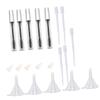 FRCOLOR 5pcs Empty Mascara Tube Set Eyelash Wands Bottles Funnels Pipettes for Diy Castor Oil Mascara Travel Friendly Leak Design view 1