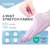 COOLJOB Anti-UV Gloves for Nail Lamp, Professional UPF50+ UV Protection Glove for Manicures, Art Skin Care Fingerless, Women Men Protect Hands from Sun and Nail Dryer Harm, Purple, 1 Pair view 2