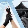 COOLJOB Anti-UV Gloves for Nail Lamp, Professional UPF50+ UV Protection Glove for Manicures, Art Skin Care Fingerless, Women Men Protect Hands from Sun and Nail Dryer Harm, Black, 1 Pair view 4