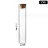 12Pcs 30ML 1OZ Mini Glass Bottles Small Tubes Jars Test Tube with Cork Stopper Wish Bottles Message Bottles Tiny Glass Vials Jars for DIY Craft Decoration Party Favors Scientific Experiments view 3