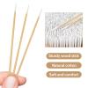BABONIE 200PCS Pointed Cotton Swabs - Precision Microblading Cotton Swab 4 inch - Micro Sticks for Nail Supplies Makeup Tattoo Permanent Cosmetic view 3