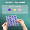 Jefusst Star Acne Pimple Patch 140 Counts, Hydrocolloid Acne Patches for Face, Purple, Blue, Green, Pink and Yellow view 2