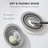 2Pcs Silicone Makeup Brush Cleaning Bowls - Foldable Cosmetic Brush Cleaning Bowls for Efficient Makeup Brush and Sponge Cleaning view 4