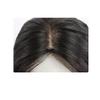 12x13cm Left Part Fluffy Hand Tied Straight Human Hair Toppers with Three Clips for Hair Loss for Woman, Swiss Base Topper Hairpiece Wiglet (Brown,30cm/12inch) view 3