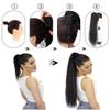 Corn Curly Clip in Hair Extensions for Women, 24inch/60cm 150g Curly Ponytail Hair Extension Drawstring Pony Tails (Red) view 3
