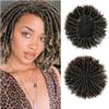 5.7x6.7 inch Dreadlock Wigs Natural Fashion Heat Resistant Synthetic Fiber Short Hair Topper for Woman For Hair Loss (Brown) view 1
