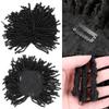 5.7x6.7 inch Dreadlock Wigs Natural Fashion Heat Resistant Synthetic Fiber Short Hair Topper for Woman For Hair Loss (Brown) view 2