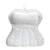 Wilitto Luxury Bathtub Pillow with 6 Suction Cups & Drying Hook, Headrest Bath Pillows for Tub, Neck Shoulder Back Support Spa Cushion 3D Soft Air Mesh Pillow White view 1