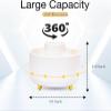 LoKori 360 Rotating Makeup Organizer,Large Capacity Makeup Brush Holder Makeup Brushes Cup,Cosmetic Display Cases for Vanity Decor Bathroom Desk,A view 2