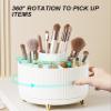 LoKori 360 Rotating Makeup Organizer,Large Capacity Makeup Brush Holder Makeup Brushes Cup,Cosmetic Display Cases for Vanity Decor Bathroom Desk,A view 3